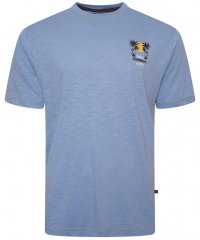 Kam Jeans 5711 Endless Summers Slub Tee With Back Print Blue