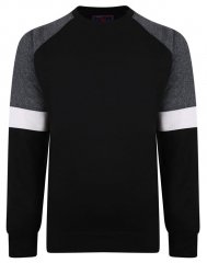 Kam Jeans 7031 Crew Neck Sweater Black