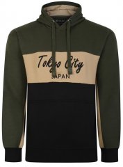 Kam Jeans 7058 Tokyo City Cut & Saw Hoodie Khaki