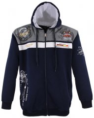 Lavecchia 2022 Printed Zipper Hoodie Navy