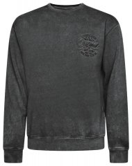 Kam Jeans 7081 Pulover z vezenino Črna