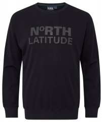 North Latitude 53123 Pulover z logotipom Črna