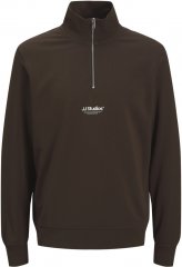 Jack & Jones Soho Sweatshirt with Zipper Brown