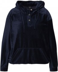 Ulla Popken Corduroy Hoodie Navy