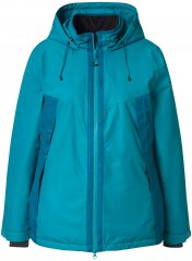 Ulla Popken HYPRAR Triple Function Two-Tone Ski Jacket Emerald Blue