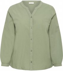 Kaffe Curve Nana Srajca z dolgimi rokavi Zelena