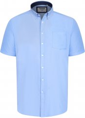 D555 James Oxford Srajca Z Kratkimi Rokavi TALL Nebesno Modra