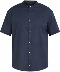 North Latitude 61109 Kratkorokavna Srajca z Ovratnikom Mao Mornarsko Modra