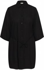 Kaffe Curve Mille Short Shirt Dress Black Deep