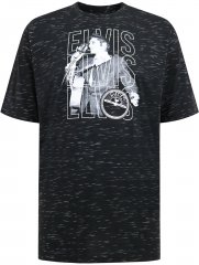 D555 Official Elvis Presley Printed T-Shirt Black