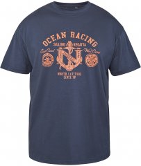 North Latitude 61121 Majica S Potiskom Mornarsko Modra