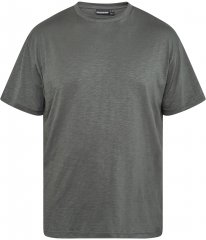 North Latitude 61317 Slub Majica S Potiskom Na Hrbtni Strani Temno Prašno Zelena