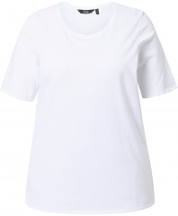 Ulla Popken Scoop Neck Short Sleeve Tee White