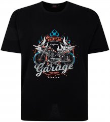 Espionage T426 Garage Printed T-Shirt Black
