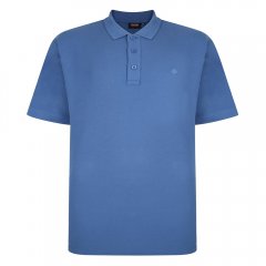 Espionage P074C Polo Majica s Kratkimi Rokavi Plavičasto Modra