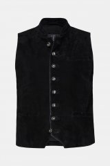 JP1880 Vest Goat Suede Traditional Black