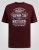 D555 Baldwin Grumpy Old Man Club Print Crew Neck T-shirt Burgundy/ Black Twist - Kratke Majice - Moške kratke majice za močnejše postave