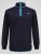 D555 Conway 2 1/4 Zip Neck Fleece Sweatshirt With Bear Logo Mornarska - Puloverji & jopice - Moški Puloverji & Jopice za Močnejše Postave
