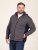D555 Conrad Detachable Hood Bonded Fleece Zip Through Hoody TALL Mornarska - TALL puloverji - TALL puloverji in jopice s kapuco