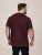 D555 Baldwin Grumpy Old Man Club Print Crew Neck T-shirt Burgundy/ Black Twist - Kratke Majice - Moške kratke majice za močnejše postave