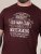 D555 Baldwin Grumpy Old Man Club Print Crew Neck T-shirt Burgundy/ Black Twist - Kratke Majice - Moške kratke majice za močnejše postave