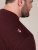 D555 Baldwin Grumpy Old Man Club Print Crew Neck T-shirt Burgundy/ Black Twist - Kratke Majice - Moške kratke majice za močnejše postave