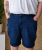 Kam Jeans Pepe Knitted Denim Shorts Random Mid Wash Blue - Kratke hlače - Moške Kratke Hlače za Močnejše Postave