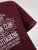 D555 Baldwin Grumpy Old Man Club Print Crew Neck T-shirt Burgundy/ Black Twist - Kratke Majice - Moške kratke majice za močnejše postave