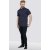 D555 Barrington Short Sleeve Shirt Navy - Srajce - Moške srajce za Močnejše Postave