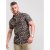 D555 Emmet Floral Shirt Black - Srajce - Moške srajce za Močnejše Postave
