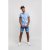 D555 Santana Hawaii Shirt Sky Blue - Srajce - Moške srajce za Močnejše Postave