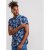 D555 Reuben Hawaii Shirt Navy - Srajce - Moške srajce za Močnejše Postave