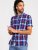 D555 Portland Check Button Down Collar S/S Shirt - Srajce - Moške srajce za Močnejše Postave