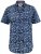 D555 Padbury Floral Ao Printed S/S Shirt Navy - Srajce - Moške srajce za Močnejše Postave