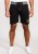 D555 Sutton Elasticated Waist Shorts With Embroidery Black - Trenirke & kratke trenirke - Moške Trenirke za Močnejše Postave
