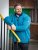D555 Conway 1 1/4 Zip Neck Fleece Sweatshirt With Bear Logo Teal - Puloverji & jopice - Moški Puloverji & Jopice za Močnejše Postave
