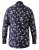 D555 Rooksey Floral Print Shirt Navy - Srajce - Moške srajce za Močnejše Postave