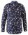 D555 Rooksey Floral Print Shirt Navy - Srajce - Moške srajce za Močnejše Postave