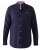 D555 Colchester LS shirt Navy - Srajce - Moške srajce za Močnejše Postave