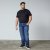 North Latitude Jeans Jack Blue Used Wash - Jakne - Moške bunde za Močnejše Postave