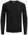 Jack & Jones Crew neck Knitted Sweater Black - Puloverji & jopice - Moški Puloverji & Jopice za Močnejše Postave
