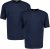 Adamo Marlon Comfort fit 2-pack T-shirt Navy - Kratke Majice - Moške kratke majice za močnejše postave