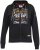 D555 KNEBWORTH Full Zip Hoody With Chest Print Black - Puloverji & jopice - Moški Puloverji & Jopice za Močnejše Postave