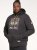 D555 KNEBWORTH Full Zip Hoody With Chest Print Black - Puloverji & jopice - Moški Puloverji & Jopice za Močnejše Postave