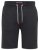 D555 STEFAN1 Elasticated Waist Loop Back Shorts Black - Trenirke & kratke trenirke - Moške Trenirke za Močnejše Postave