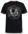 D555 BENNY LA Camo Printed Crew Neck T-Shirt Black - Kratke Majice - Moške kratke majice za močnejše postave