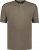 Adamo Silas Regular fit Serafino T-shirt Khaki - Kratke Majice - Moške kratke majice za močnejše postave