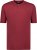 Adamo Silas Regular fit Serafino T-shirt Burgundy - Kratke Majice - Moške kratke majice za močnejše postave