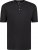 Adamo Silas Regular fit Serafino T-shirt Black - Kratke Majice - Moške kratke majice za močnejše postave
