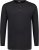 Adamo Sven Regular fit Serafino Long sleeve T-shirt Black - Kratke Majice - Moške kratke majice za močnejše postave